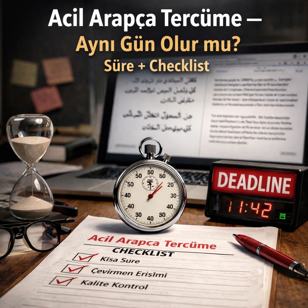 Acil Arapça tercüme rehberi kapak görseli