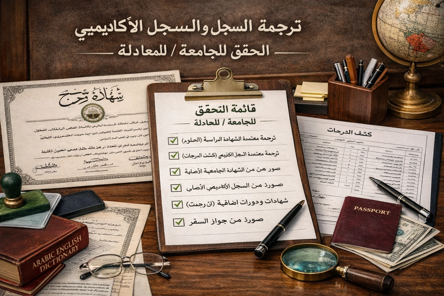 Arapça diploma ve transkript tercümesi kapak görseli