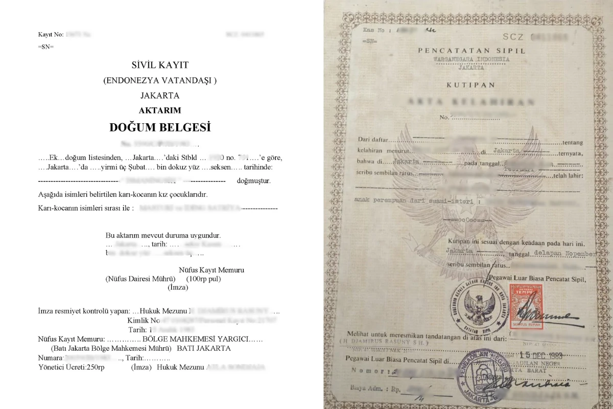 Doğum belgesi tercüme - birth certificate çeviri