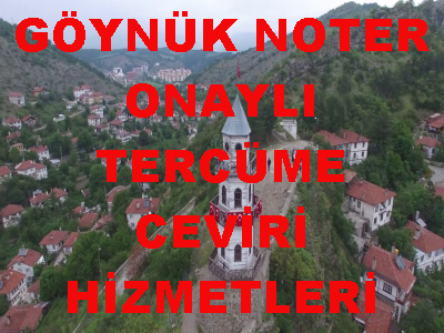 Bolu göynük tercüme, göynük çeviri