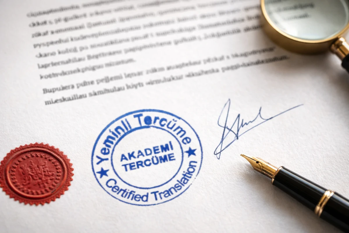 Resmi makamlara sunulmak üzere hazırlanmış, kaşeli ve ıslak imzalı Gürcüce yeminli tercüme belgesi ve noter onayı örneği