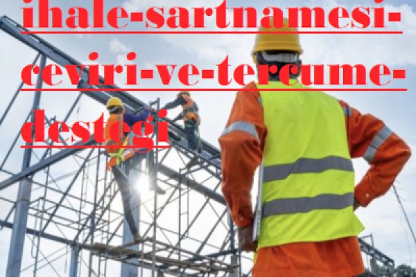 İHALE ŞARTNAMESİ ÇEVİRİ VE TERCÜME DESTEĞİ