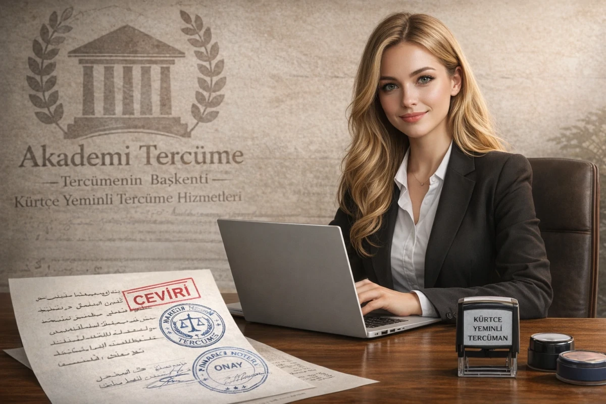 Profesyonel Kürtçe Türkçe çeviri ve yeminli tercüman çalışma masası.