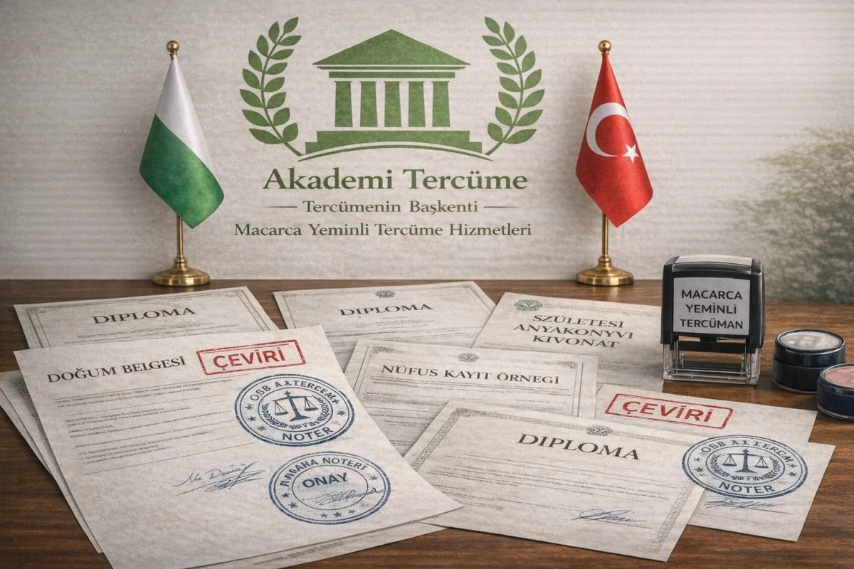Macarca pasaport ve diploma tercüme örnekleri