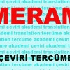 Meram Tercüme Bürosu - Yeminli Tercüme - Noter Onaylı Çeviri Hizmetleri
