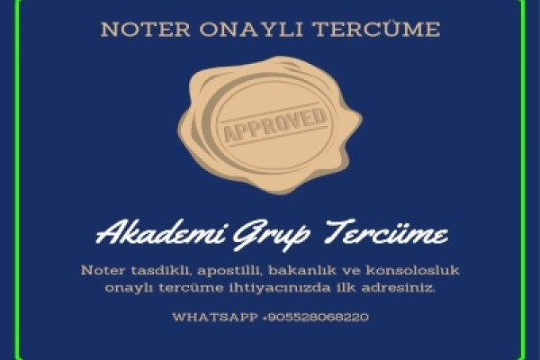 Noter Onaylı Tercüme