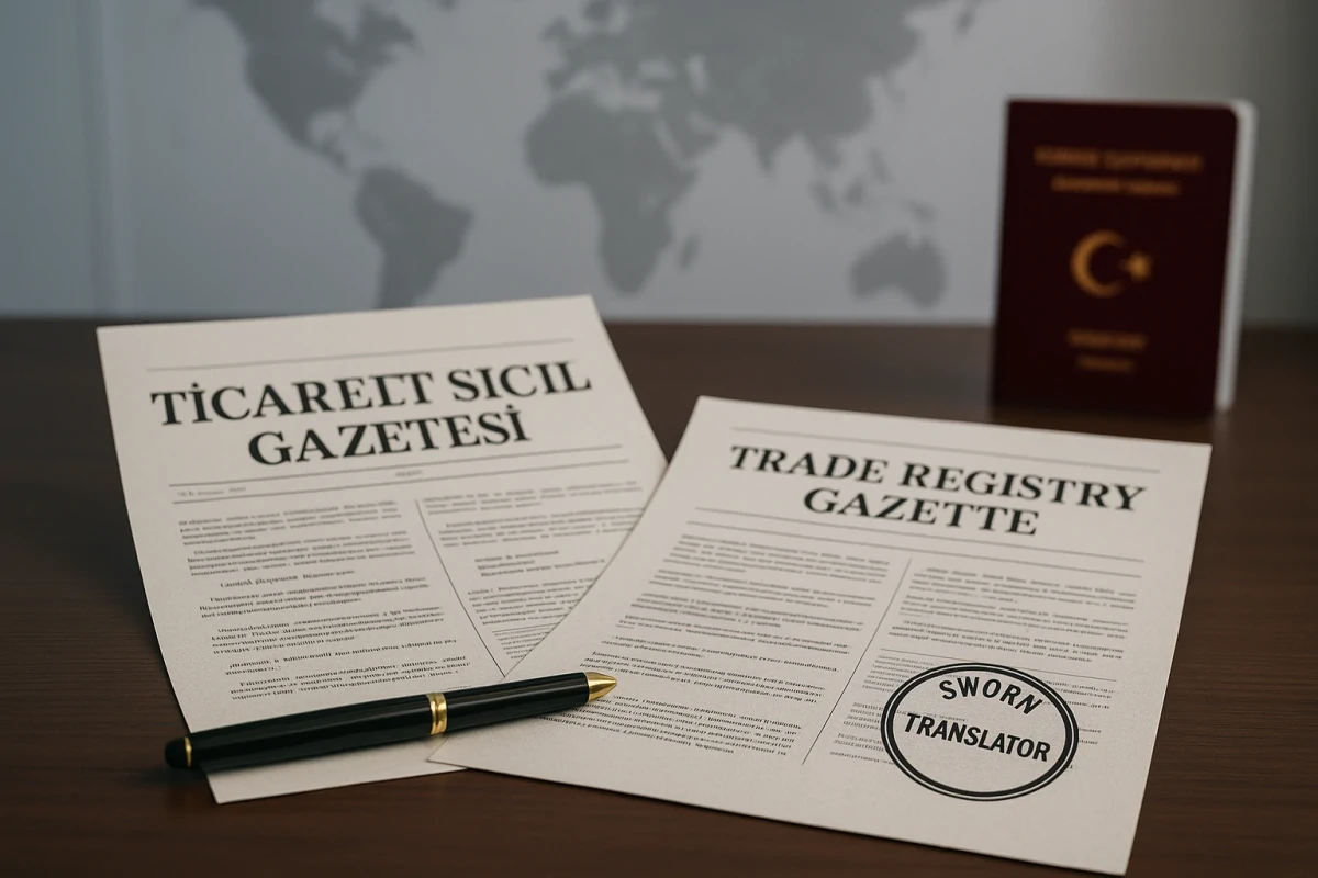 ticaret sicil gazetesi ingilizcesi