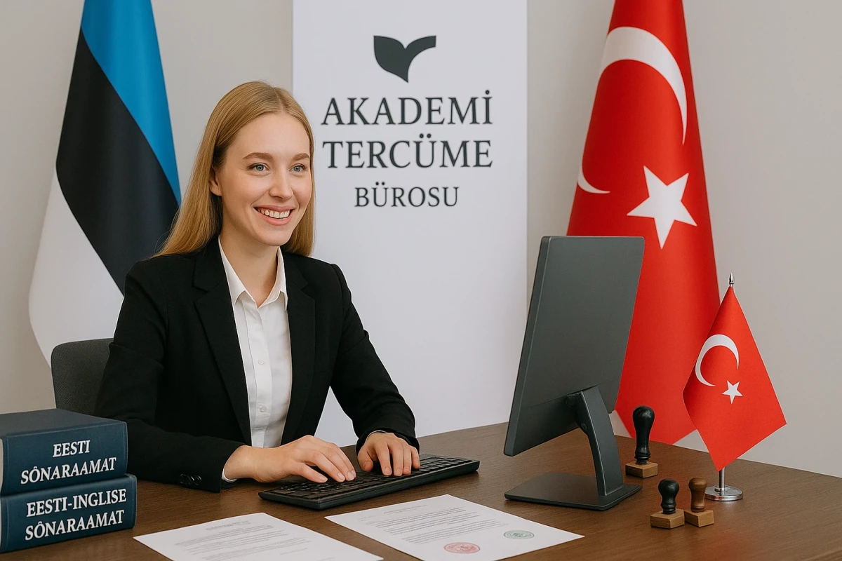 resmi kurumların kabul ettiği resmi onaylı yeminli tercüman imzalı türkçe estonca çeviri