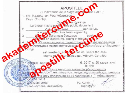apostille certificate